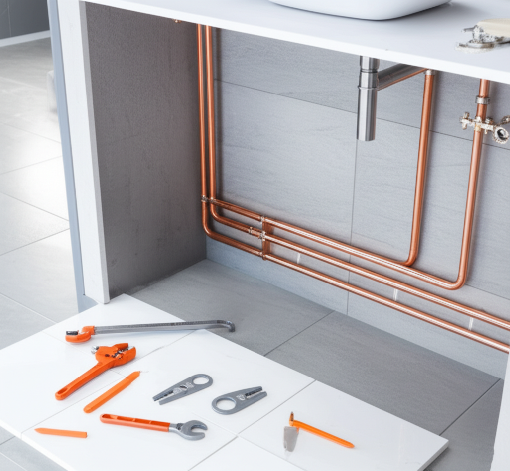 Installation de plomberie moderne